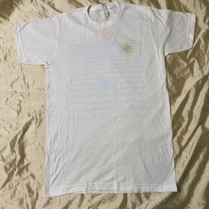 White graphic t-shirt